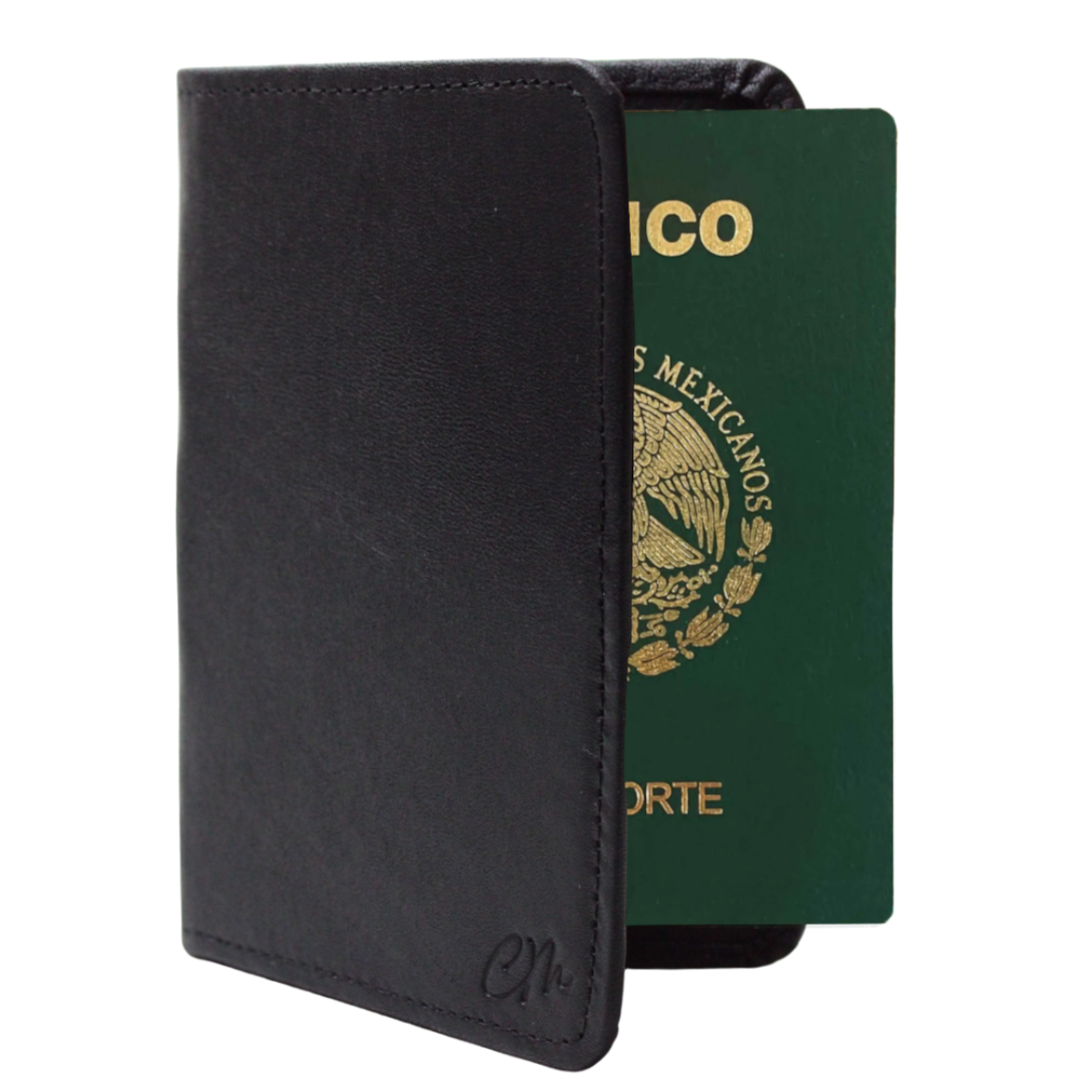 Cartera Tarjetero Porta Pasaporte Piel Genuina Interiores en Piel