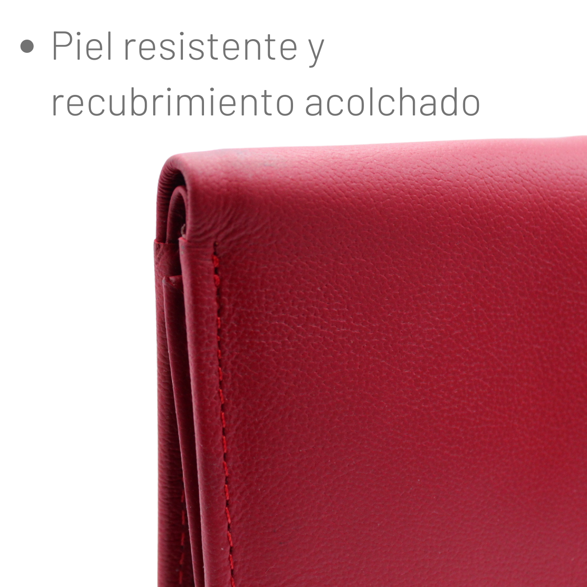 Cartera Hombre Piel Genuina Monedero Interiores en Tela