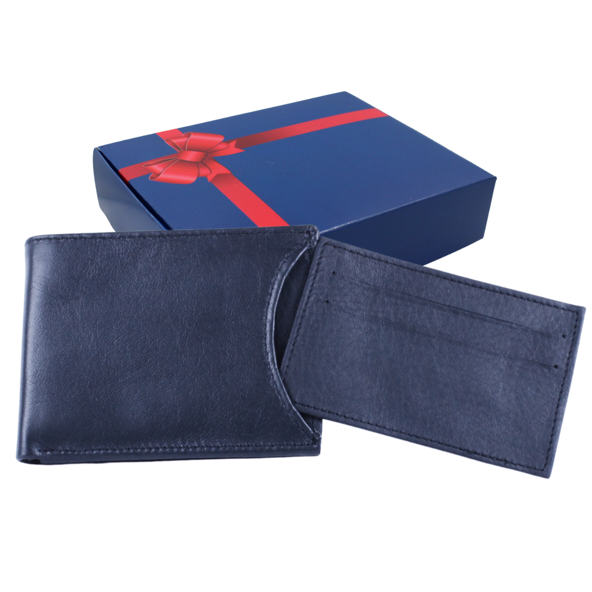 Cartera Hombre Piel Genuina Tarjetero Extraíble Horizontal Interiores en Piel