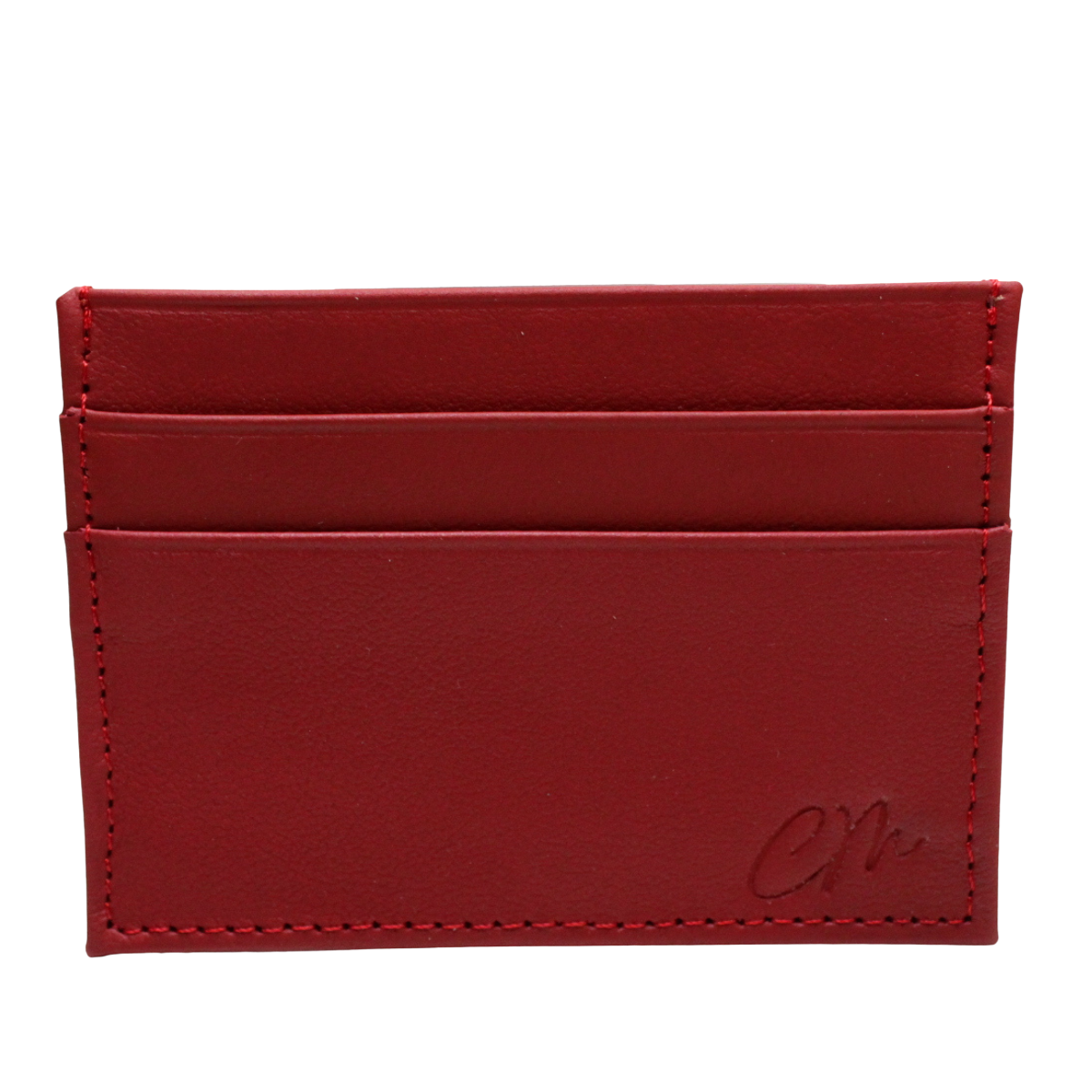 Cartera Tarjetero Piel Genuina Modelo "Recto" Minimalista Interiores en Piel