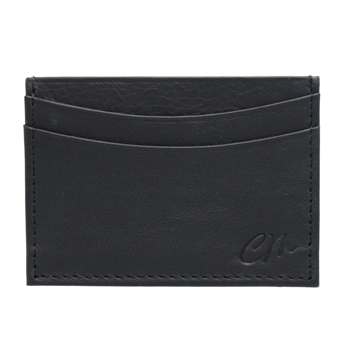 Cartera Tarjetero Piel Genuina Modelo "U" Minimalista Interiores en Piel