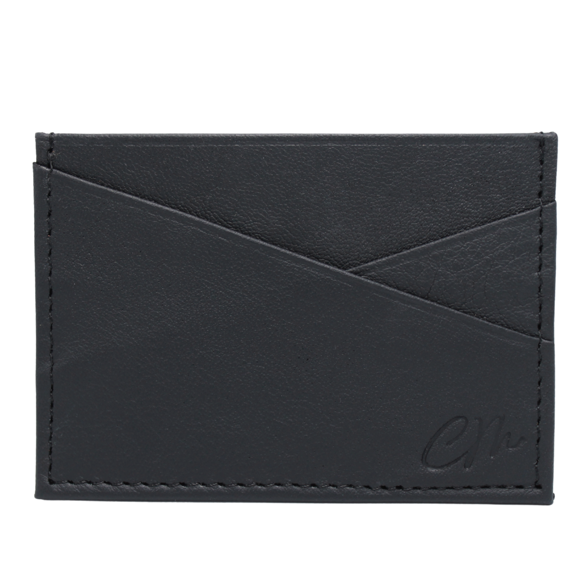 Cartera Tarjetero Piel Genuina Modelo "X" Minimalista Interiores en Piel