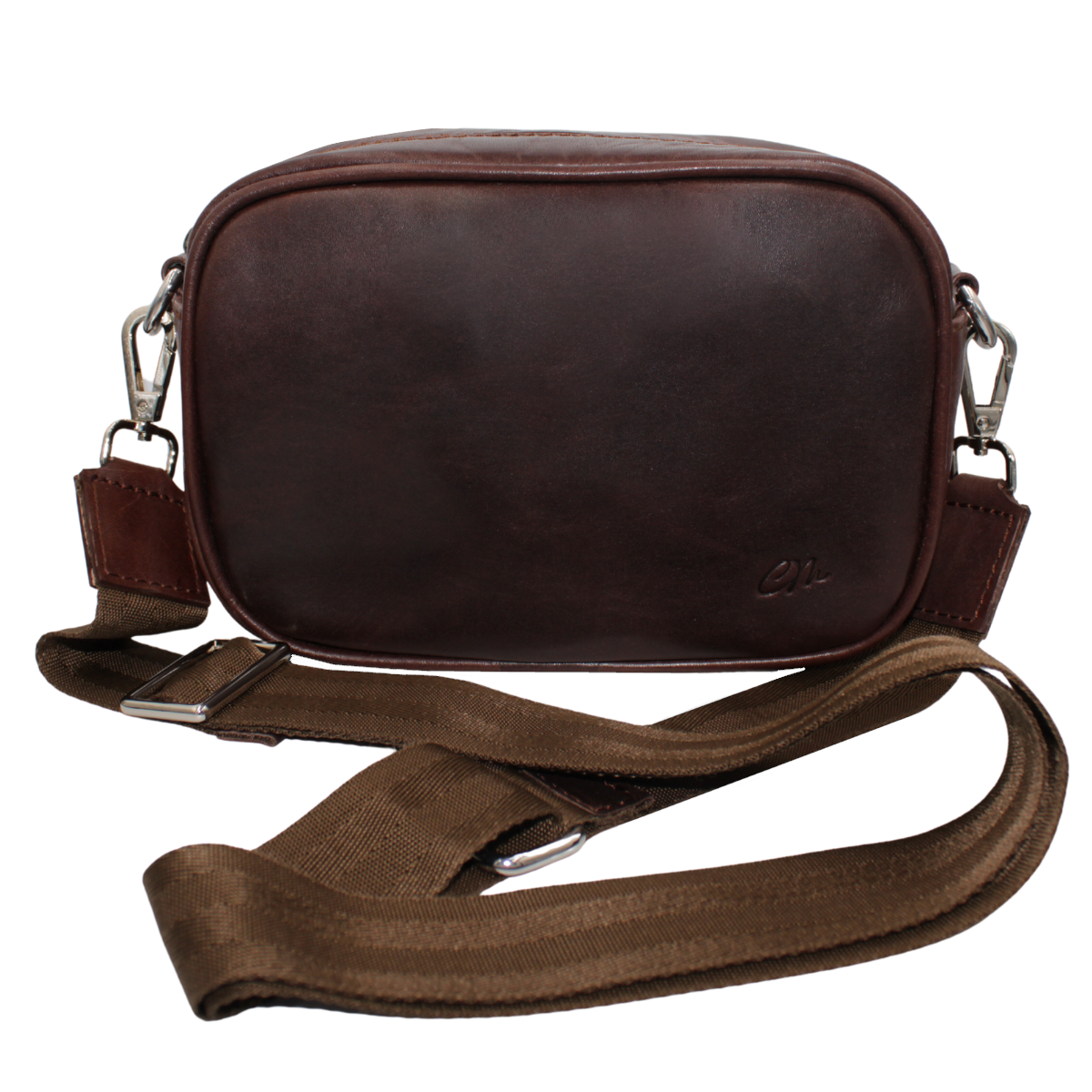 Bandolera Hombre Piel Genuina Correa Mano y Hombro