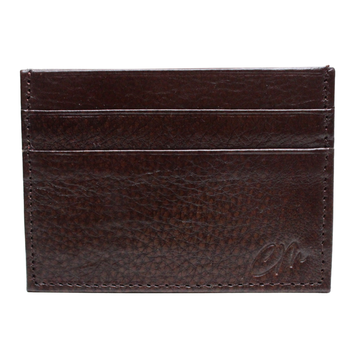 Cartera Tarjetero Piel Genuina Modelo "Recto" Minimalista Interiores en Piel