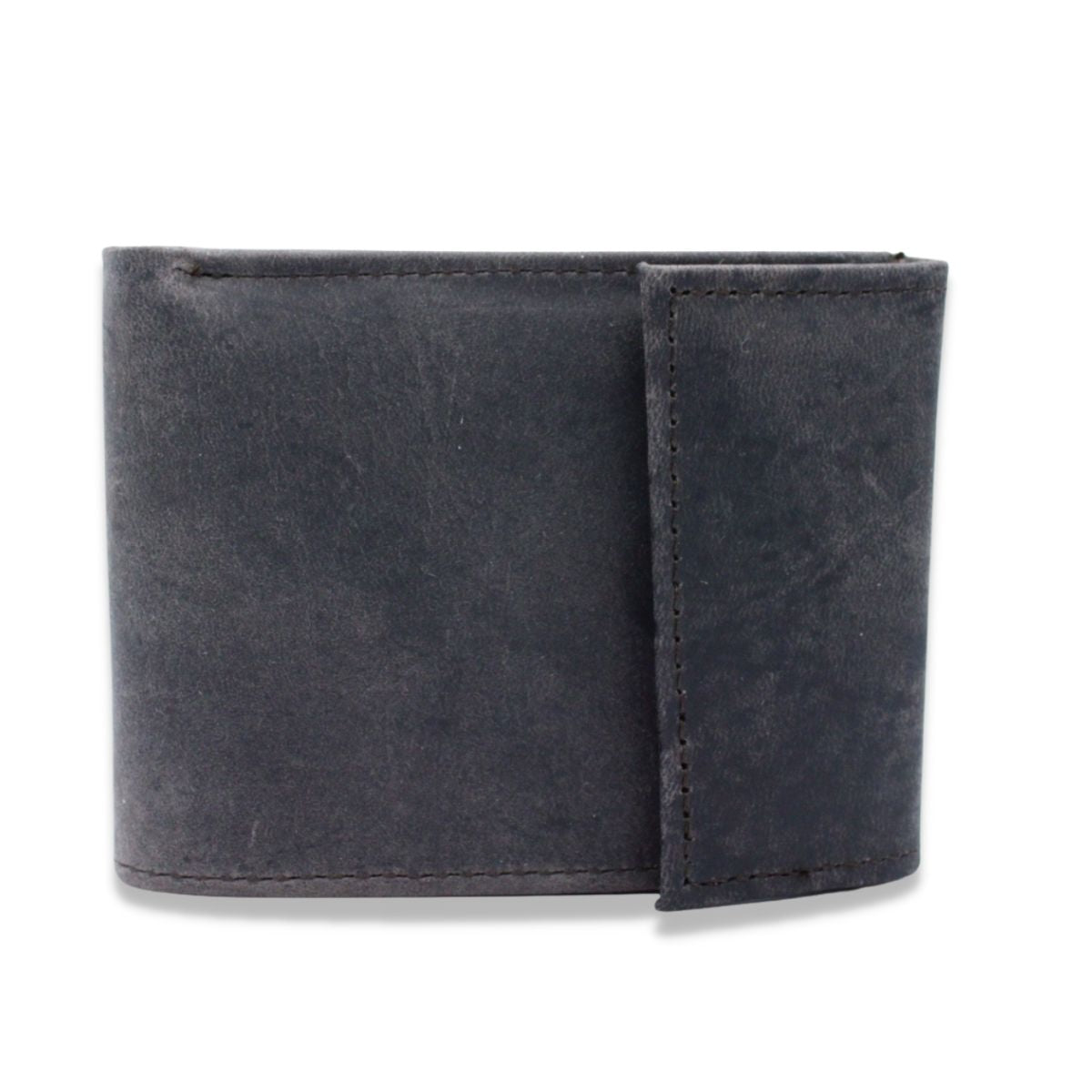 Cartera Hombre Piel Genuina Cierre Velcro Vintage Interiores en Tela