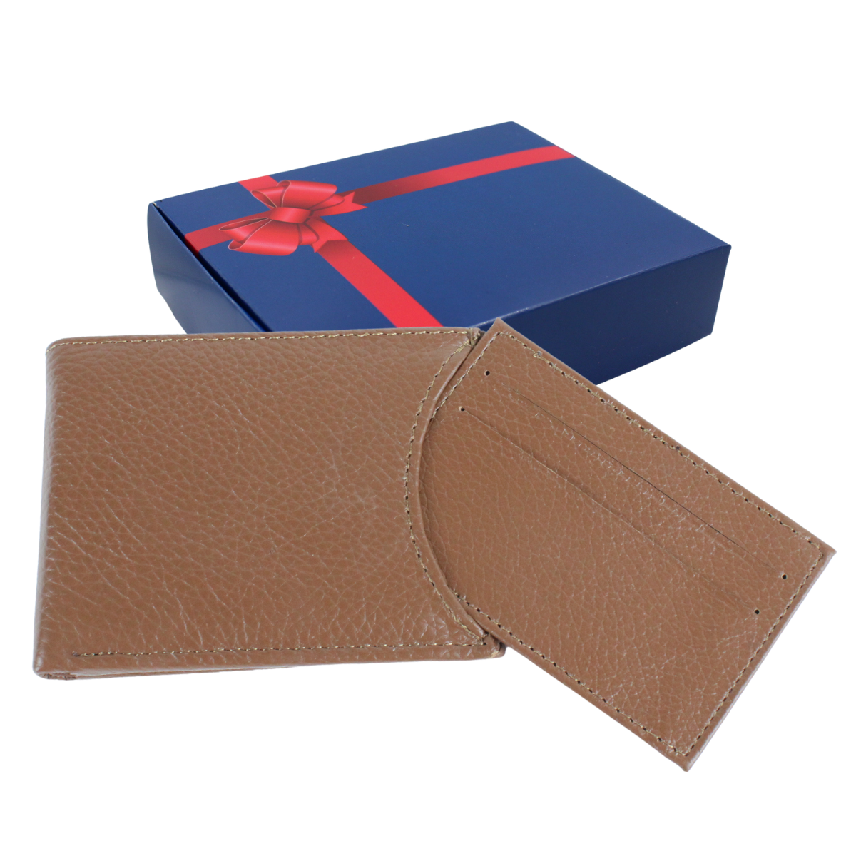 Cartera Hombre Piel Genuina Tarjetero Extraíble Horizontal Interiores en Piel