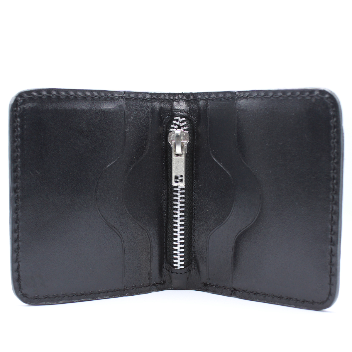 Cartera Hombre Piel Genuina Pull Up Monedero Moderno