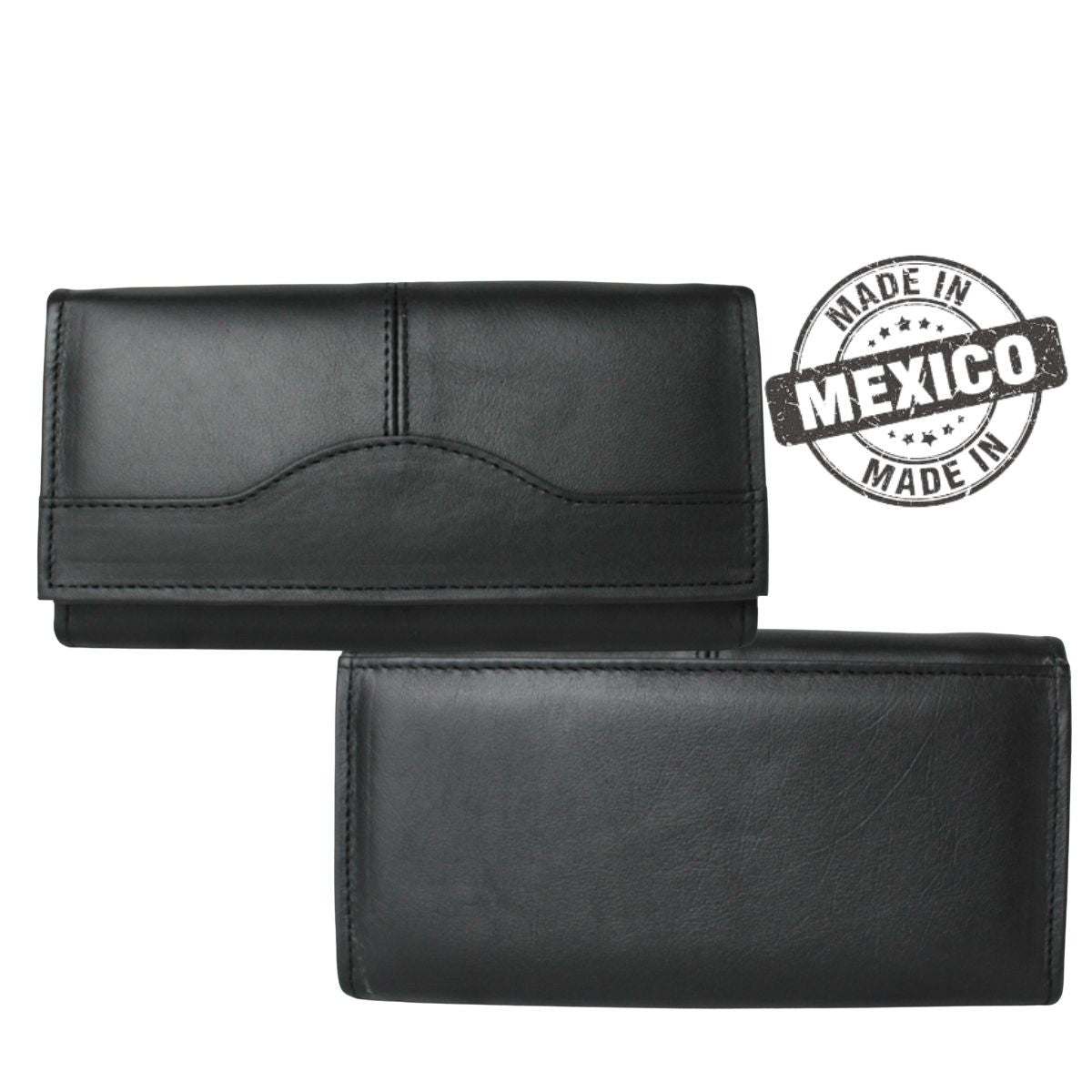 Cartera Mujer Piel Genuina Amplia Interiores en Piel
