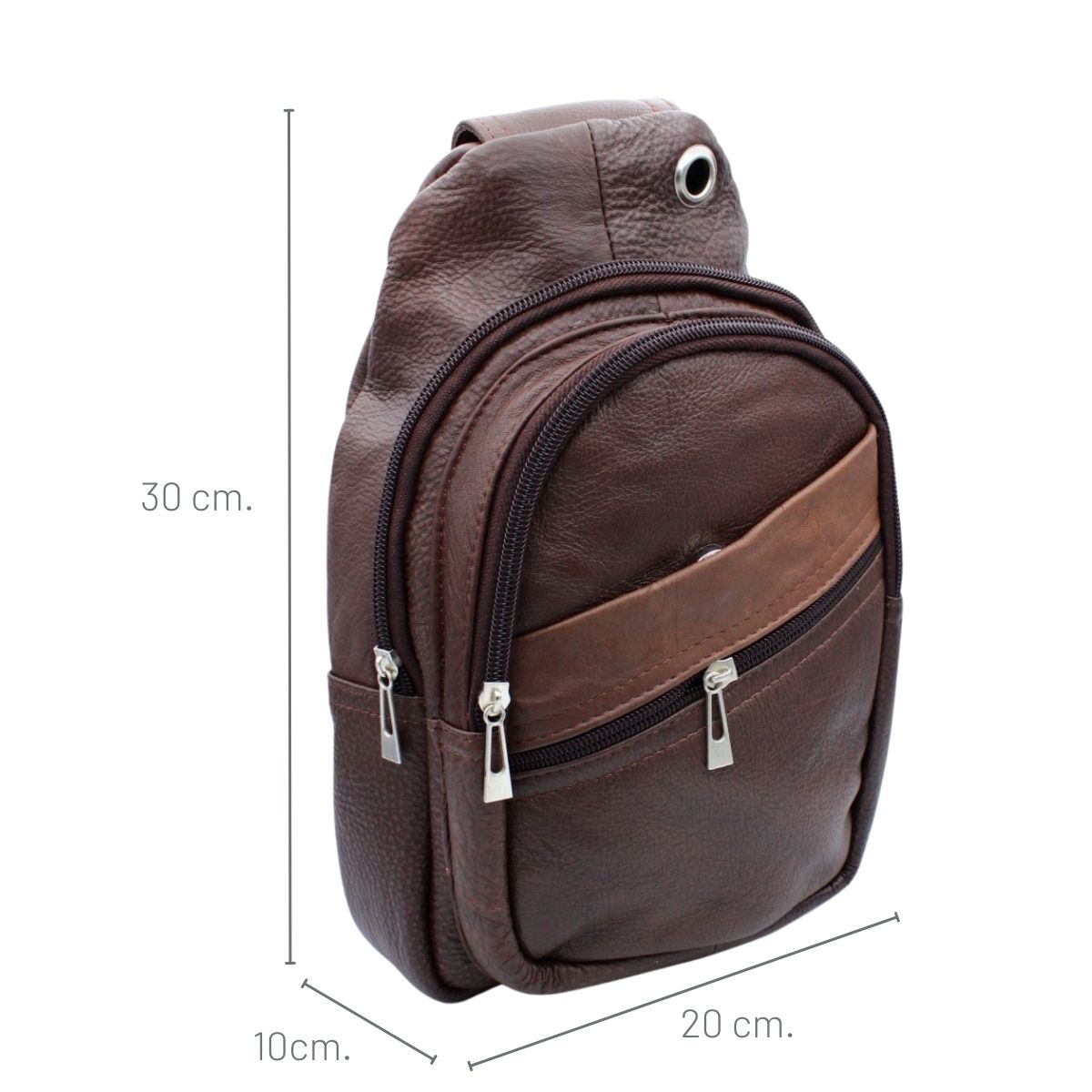 Pechera Hombre Piel Genuina Correa Ajustable