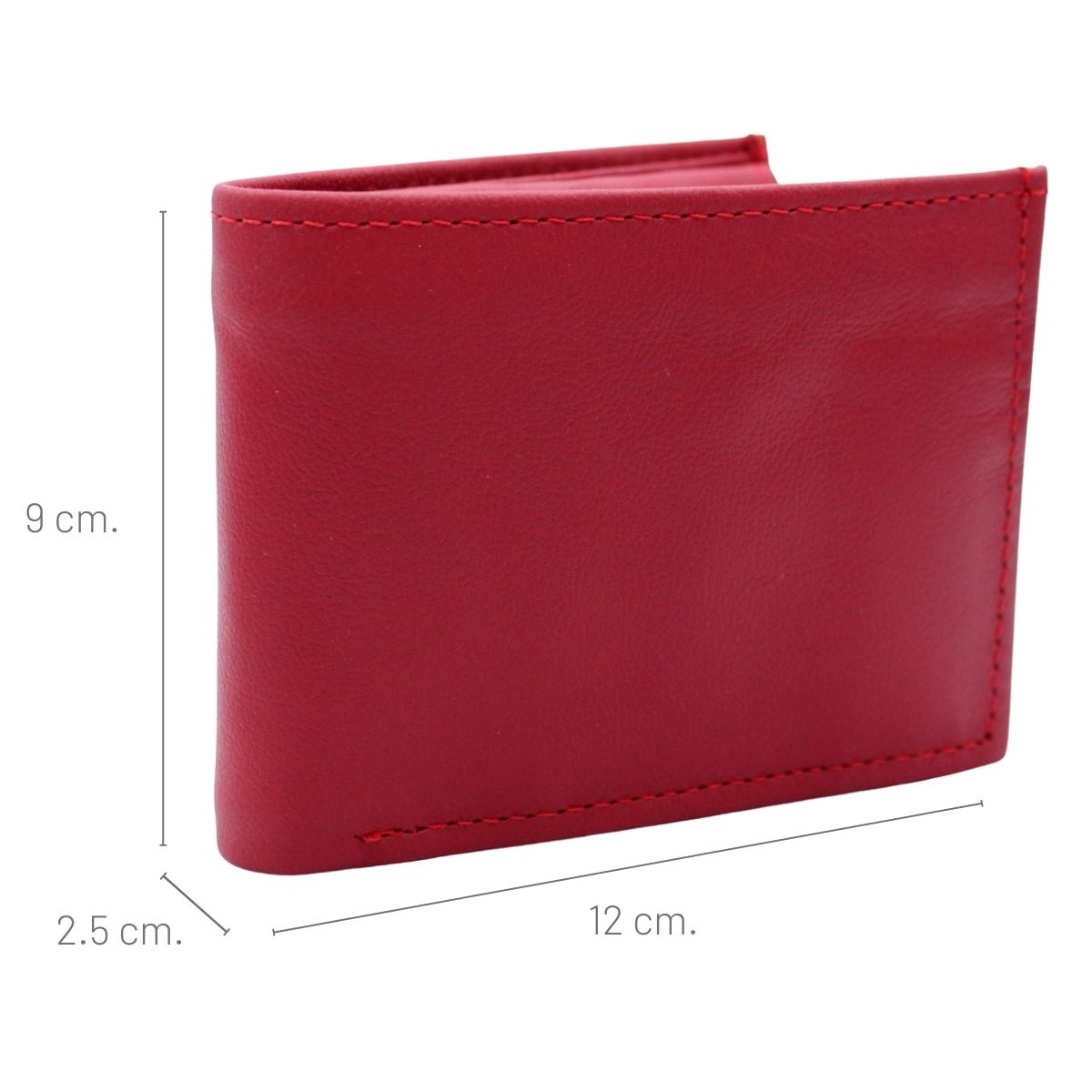 Cartera Hombre Piel Genuina Monedero Interiores en Piel