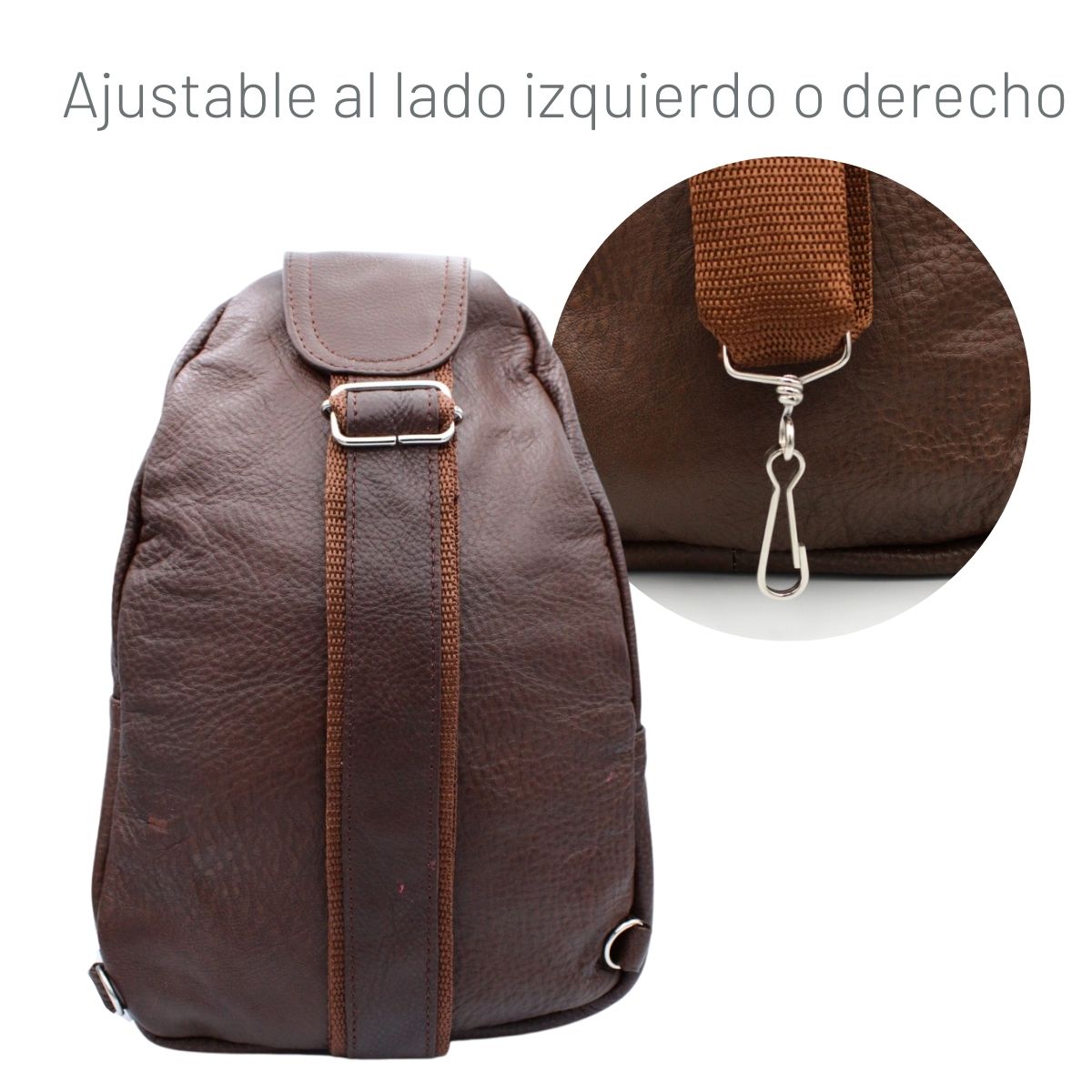 Pechera Hombre Piel Genuina Correa Ajustable
