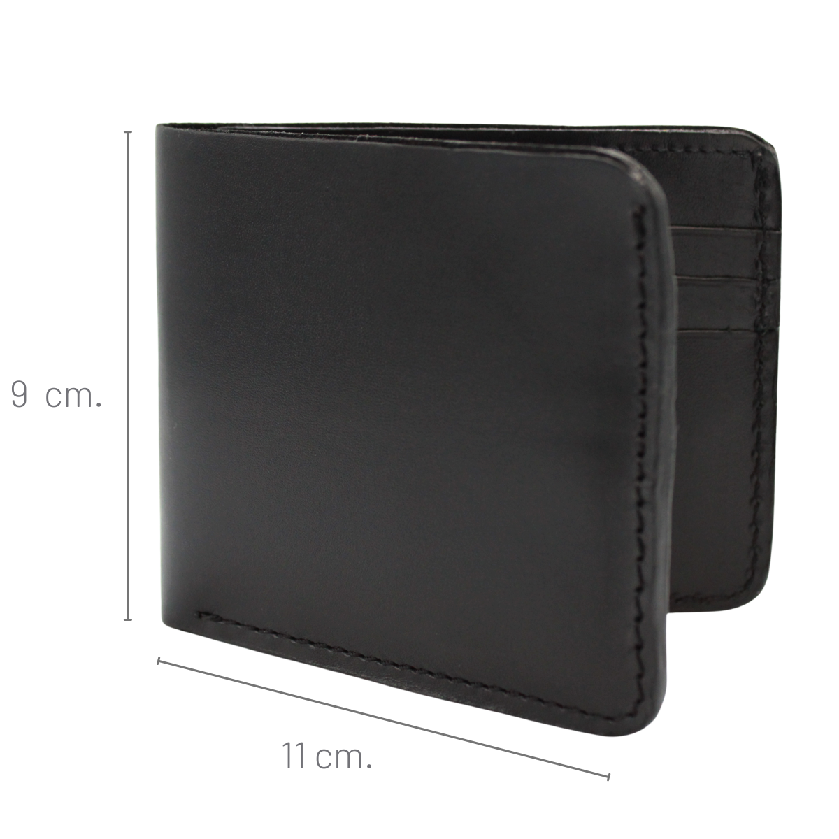 Cartera Hombre Piel Genuina Pull Up Bifold Moderna Compacta