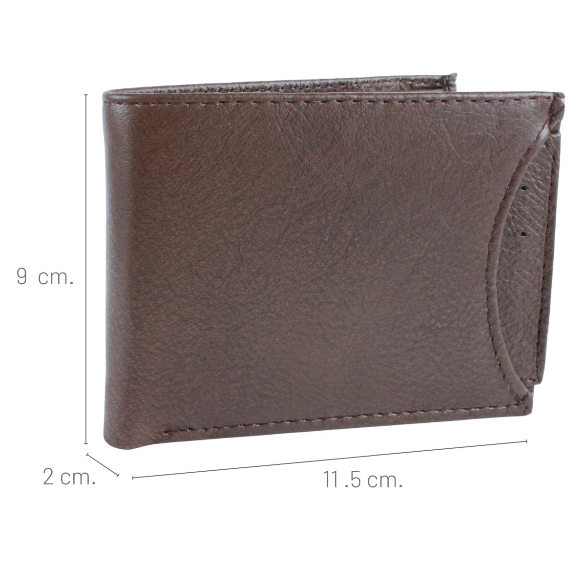 Cartera Hombre Piel Genuina Tarjetero Extraíble Horizontal Interiores en Piel
