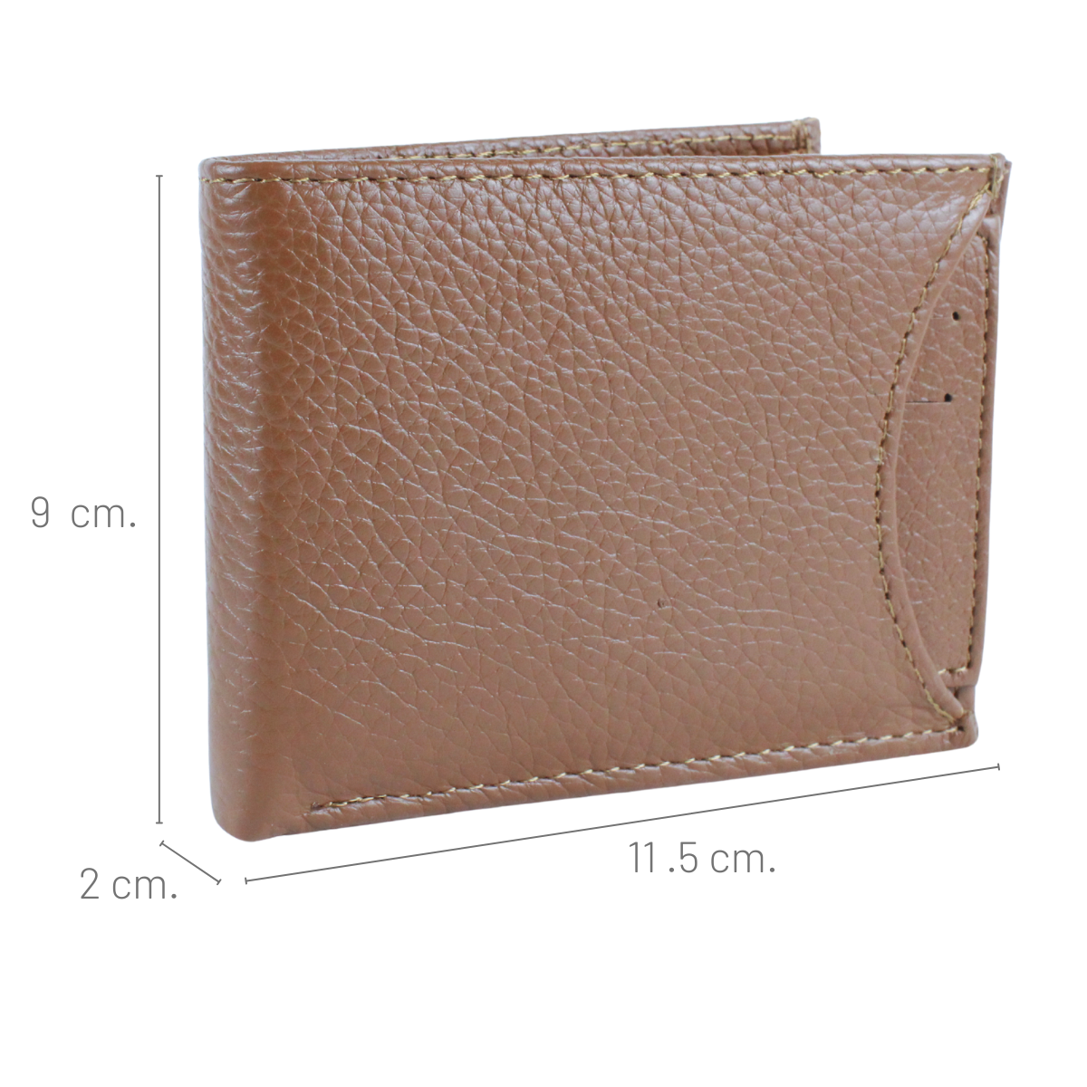 Cartera Hombre Piel Genuina Tarjetero Extraíble Horizontal Interiores en Piel
