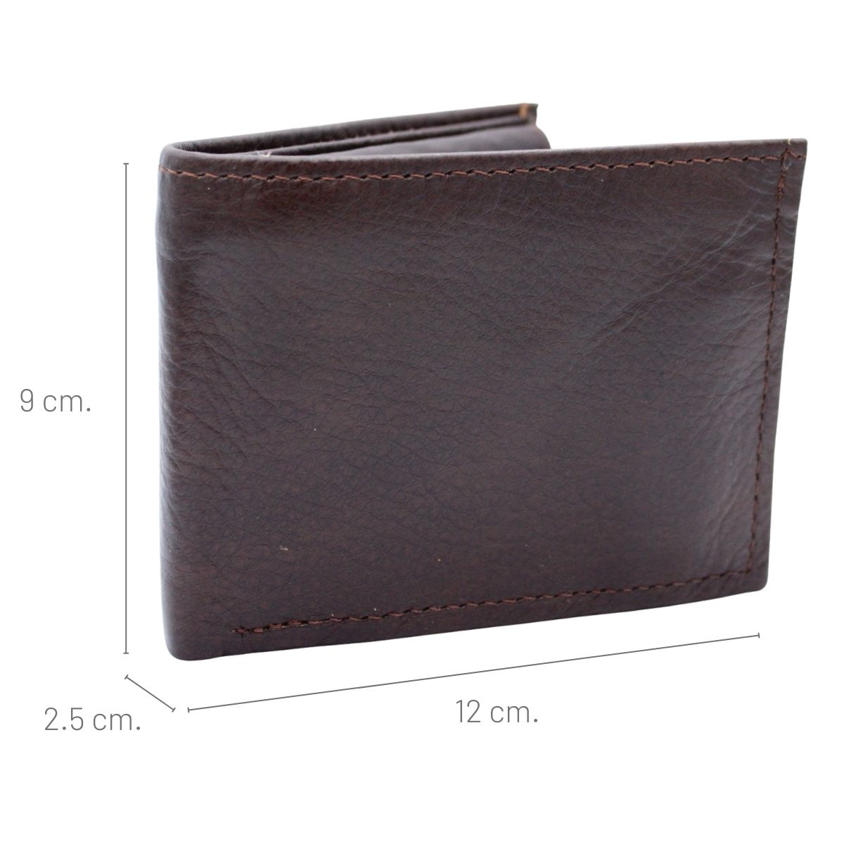 Cartera Hombre Piel Genuina Monedero Interiores en Piel