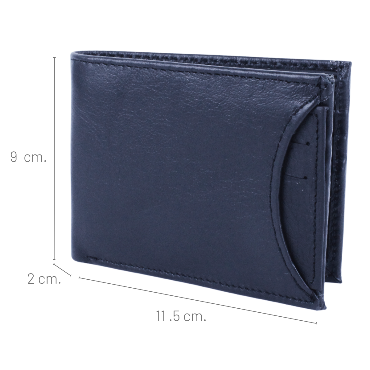 Cartera Hombre Piel Genuina Tarjetero Extraíble Horizontal Interiores en Piel