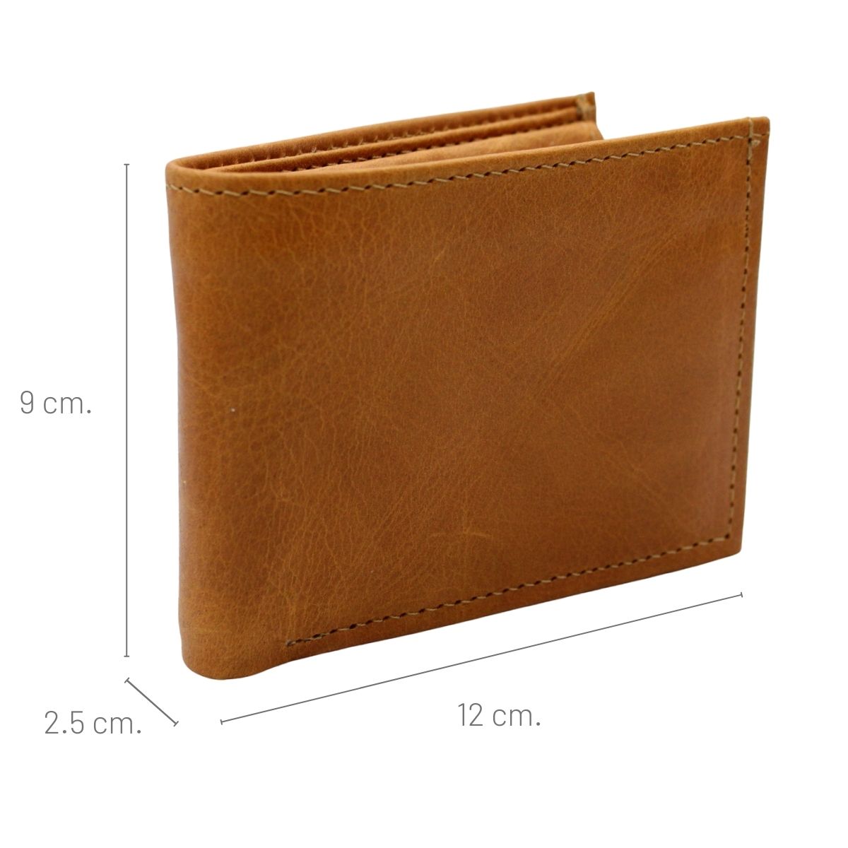 Cartera Hombre Piel Genuina Monedero Interiores en Piel