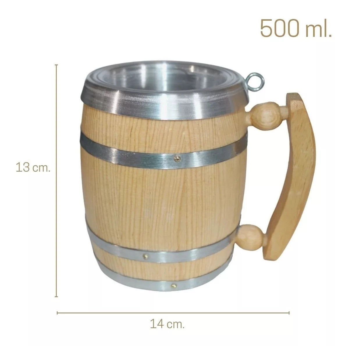 Tarro Cervecero Madera de Pino