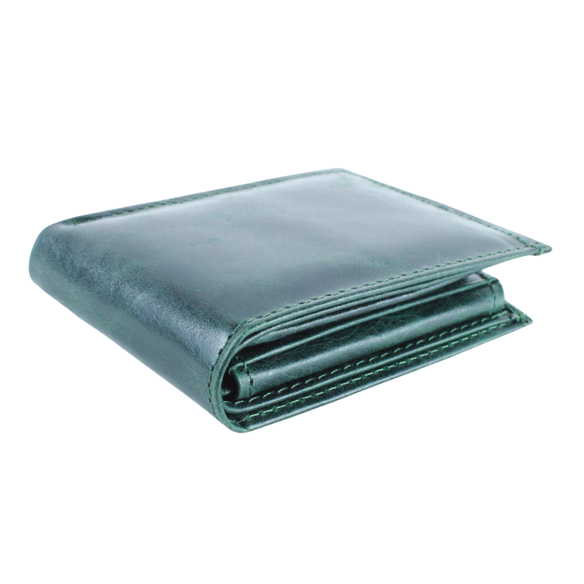 Cartera Hombre Piel Genuina Monedero Interiores en Tela