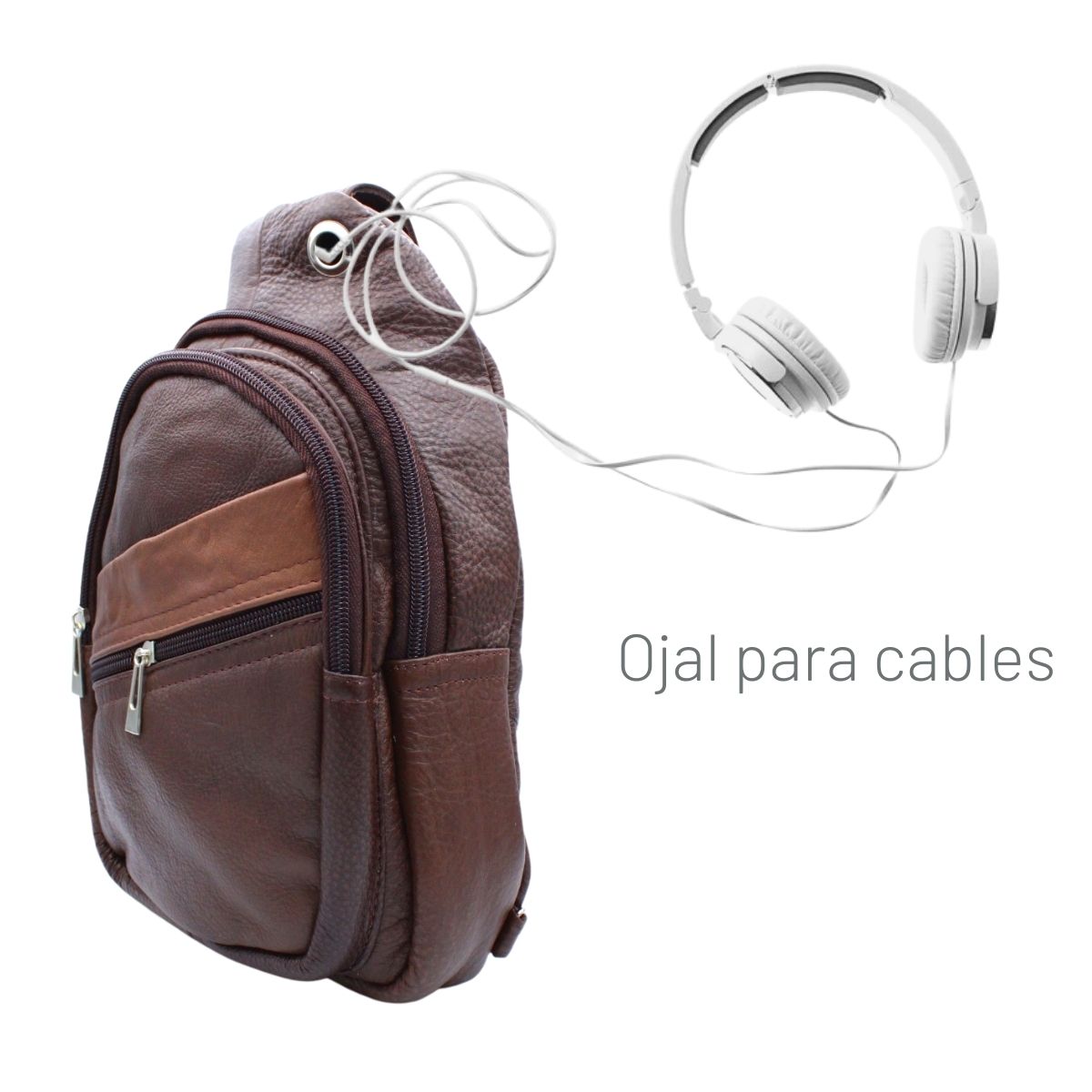 Pechera Hombre Piel Genuina Correa Ajustable