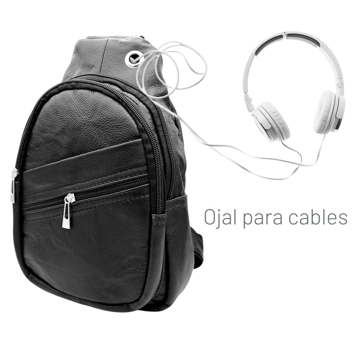 Pechera Hombre Piel Genuina Correa Ajustable