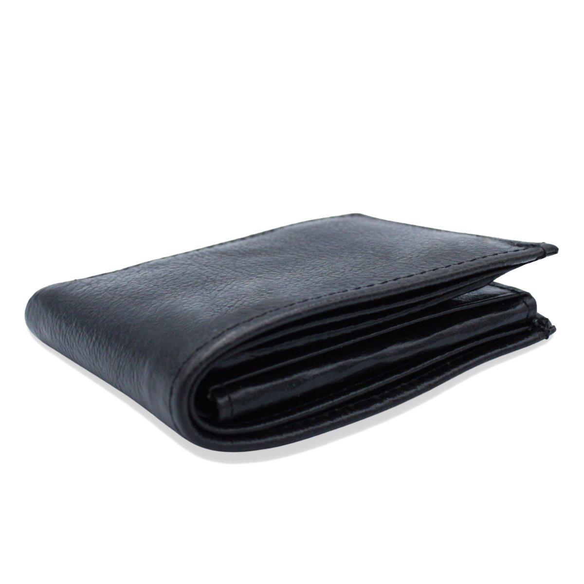 Cartera Hombre Piel Genuina Monedero Interiores en Tela