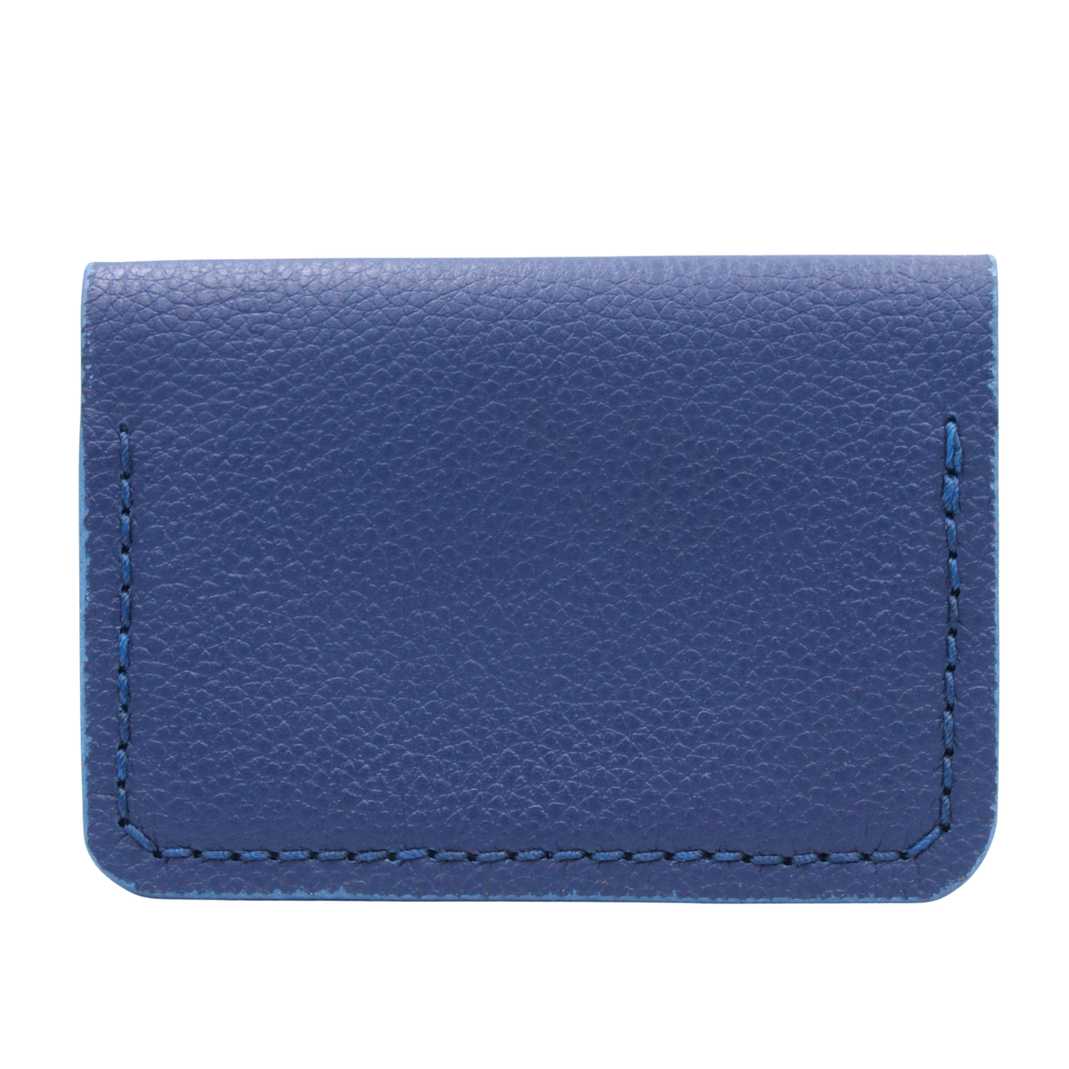 Tarjetero Plegable Cartera Hecho a Mano Piel Genuina Res