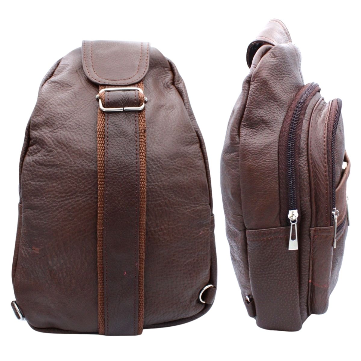 Pechera Hombre Piel Genuina Correa Ajustable
