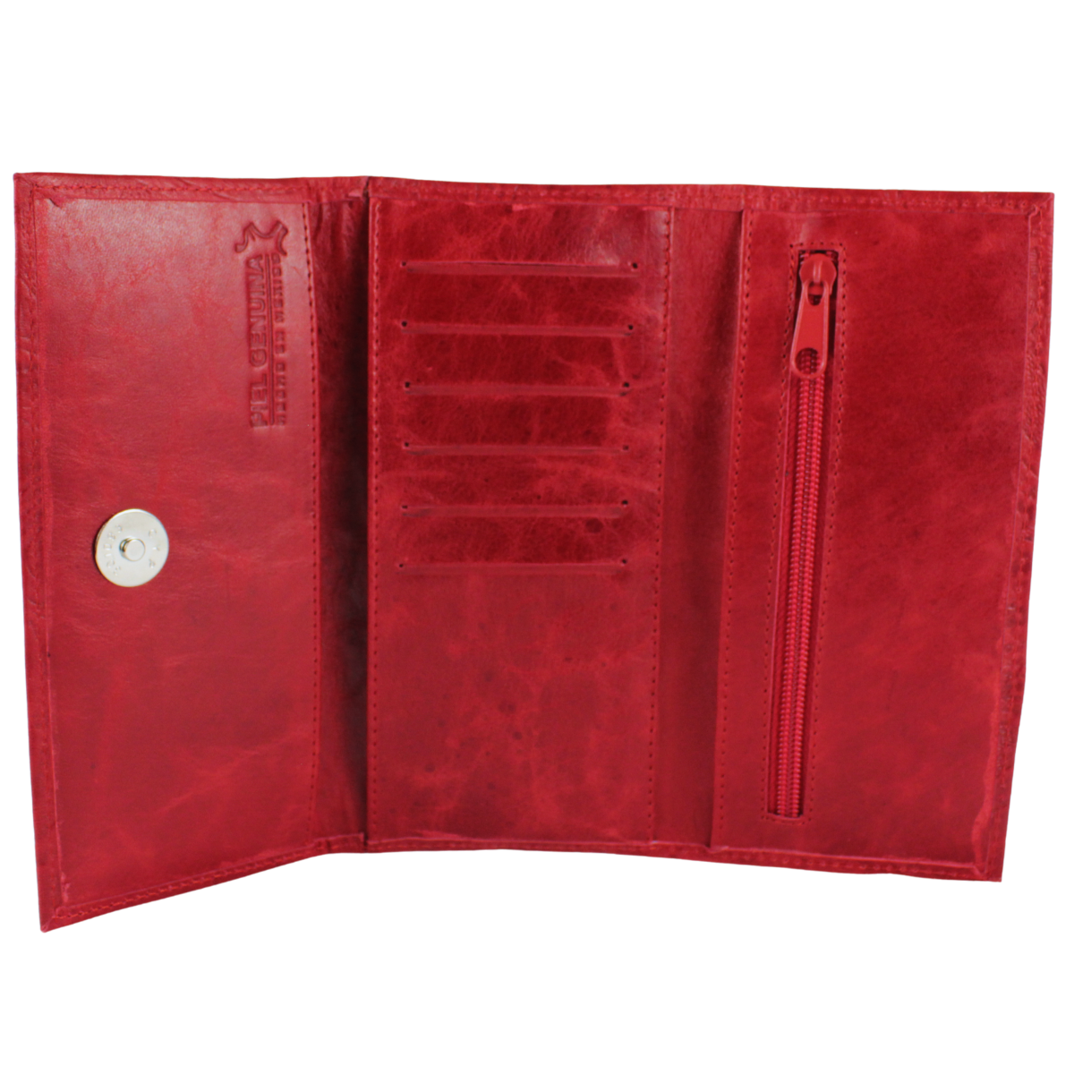 Cartera Mujer Piel Genuina Elegante Interiores en Piel