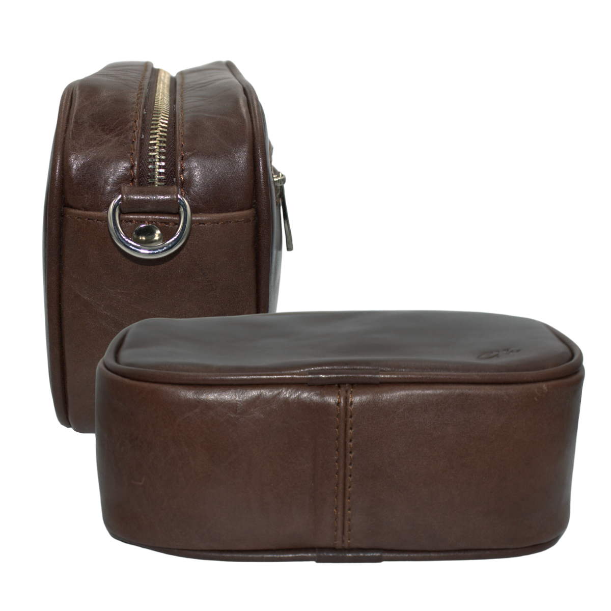 Bandolera Hombre Piel Genuina Correa Mano y Hombro