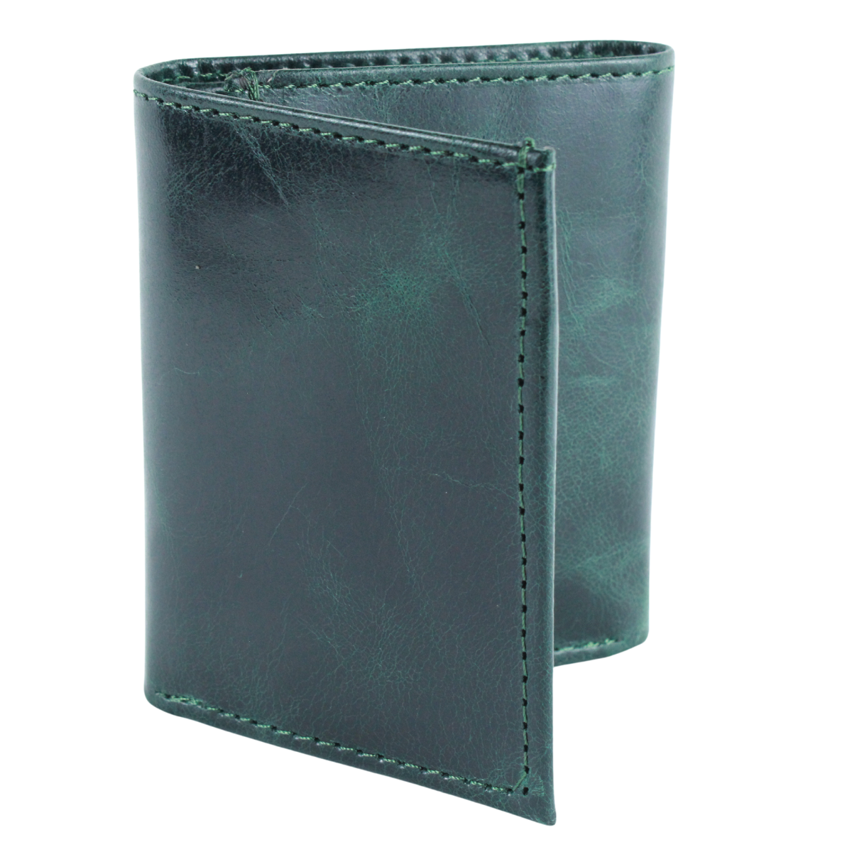 Cartera Hombre Piel Genuina Triple Compacta Interiores en Tela