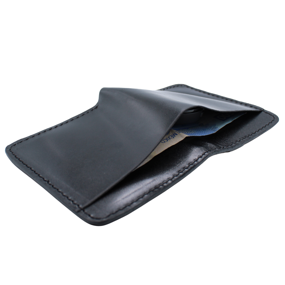 Cartera Hombre Piel Genuina Pull Up Monedero Moderno