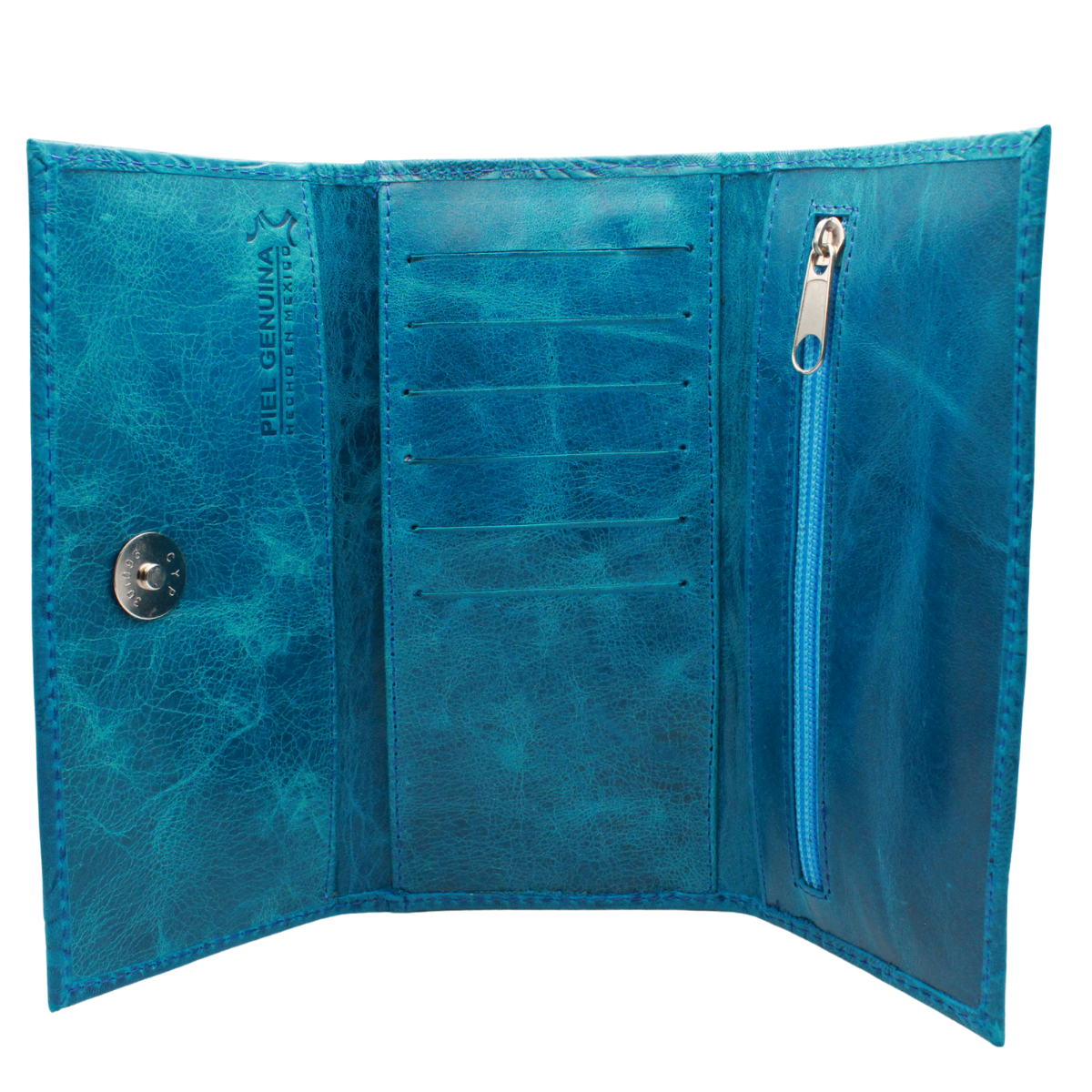 Cartera Mujer Piel Genuina Elegante Interiores en Piel