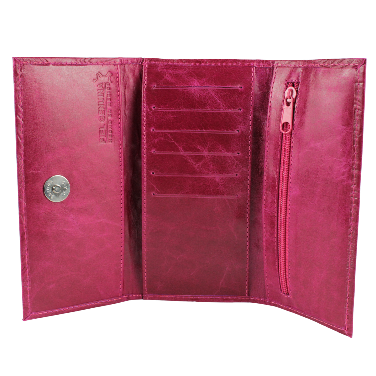 Cartera Mujer Piel Genuina Elegante Interiores en Piel
