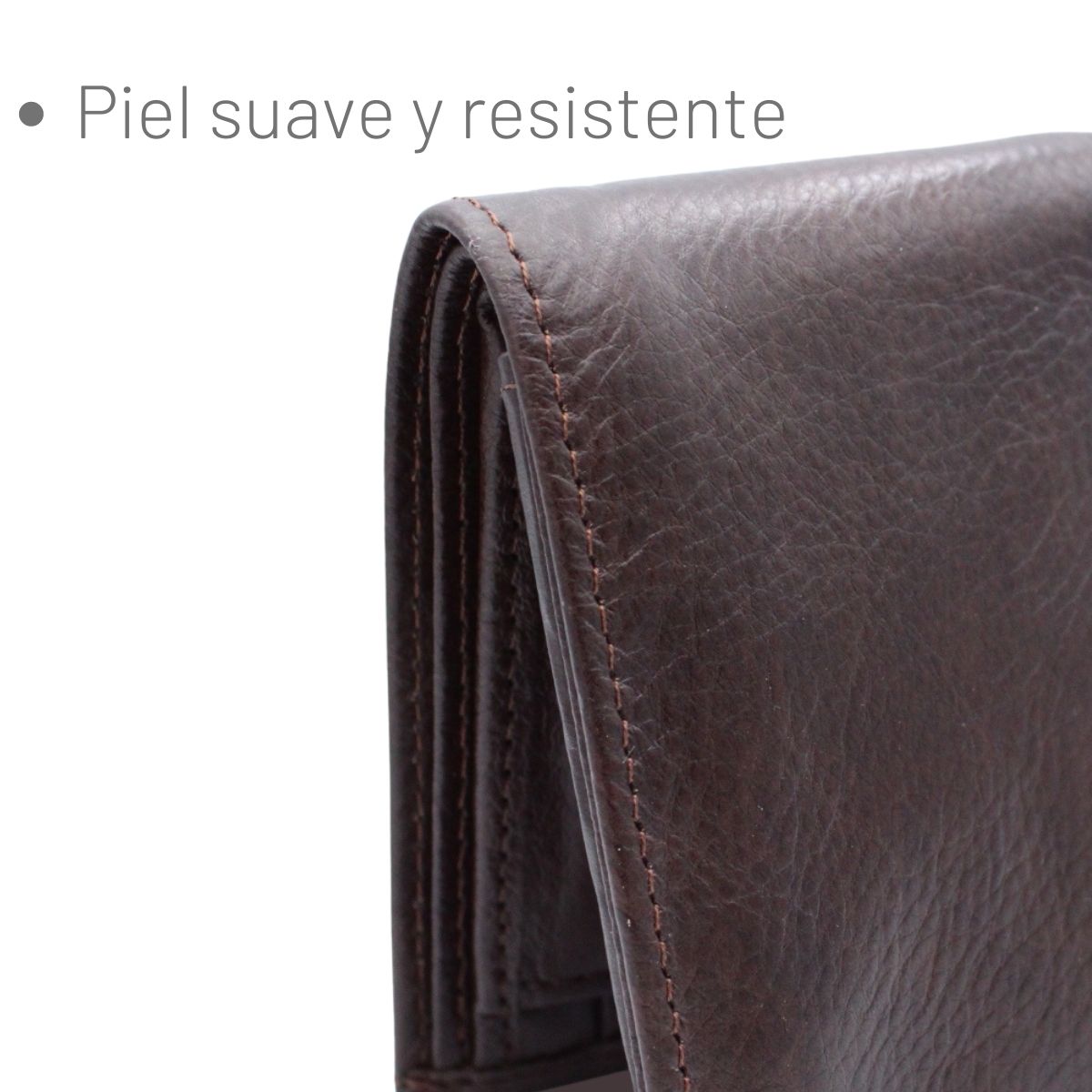 Cartera Hombre Piel Genuina Monedero Interiores en Piel