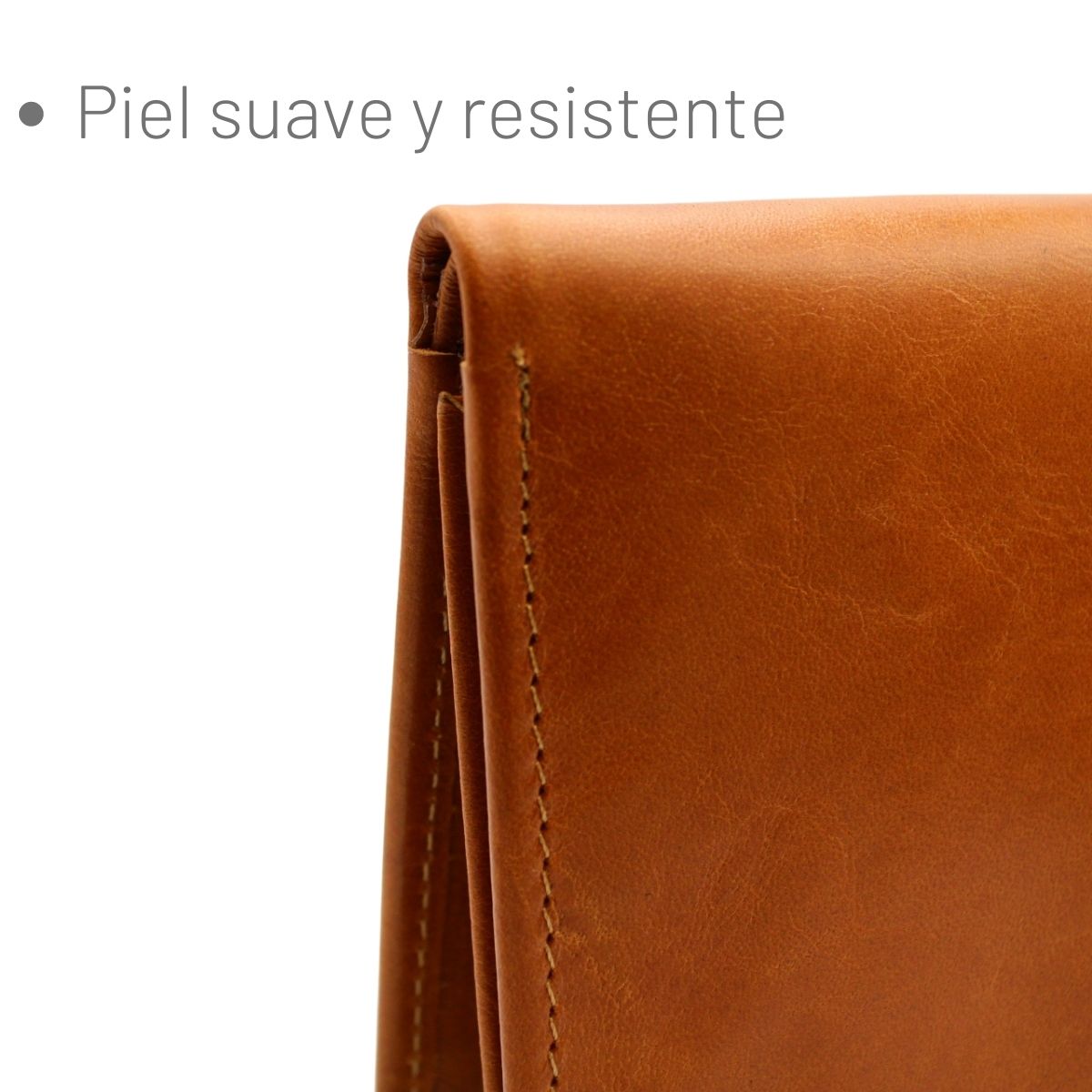 Cartera Hombre Piel Genuina Monedero Interiores en Piel
