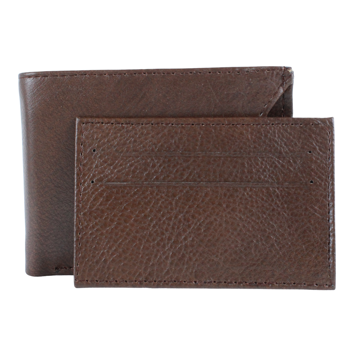 Cartera Hombre Piel Genuina Tarjetero Extraíble Horizontal Interiores en Piel