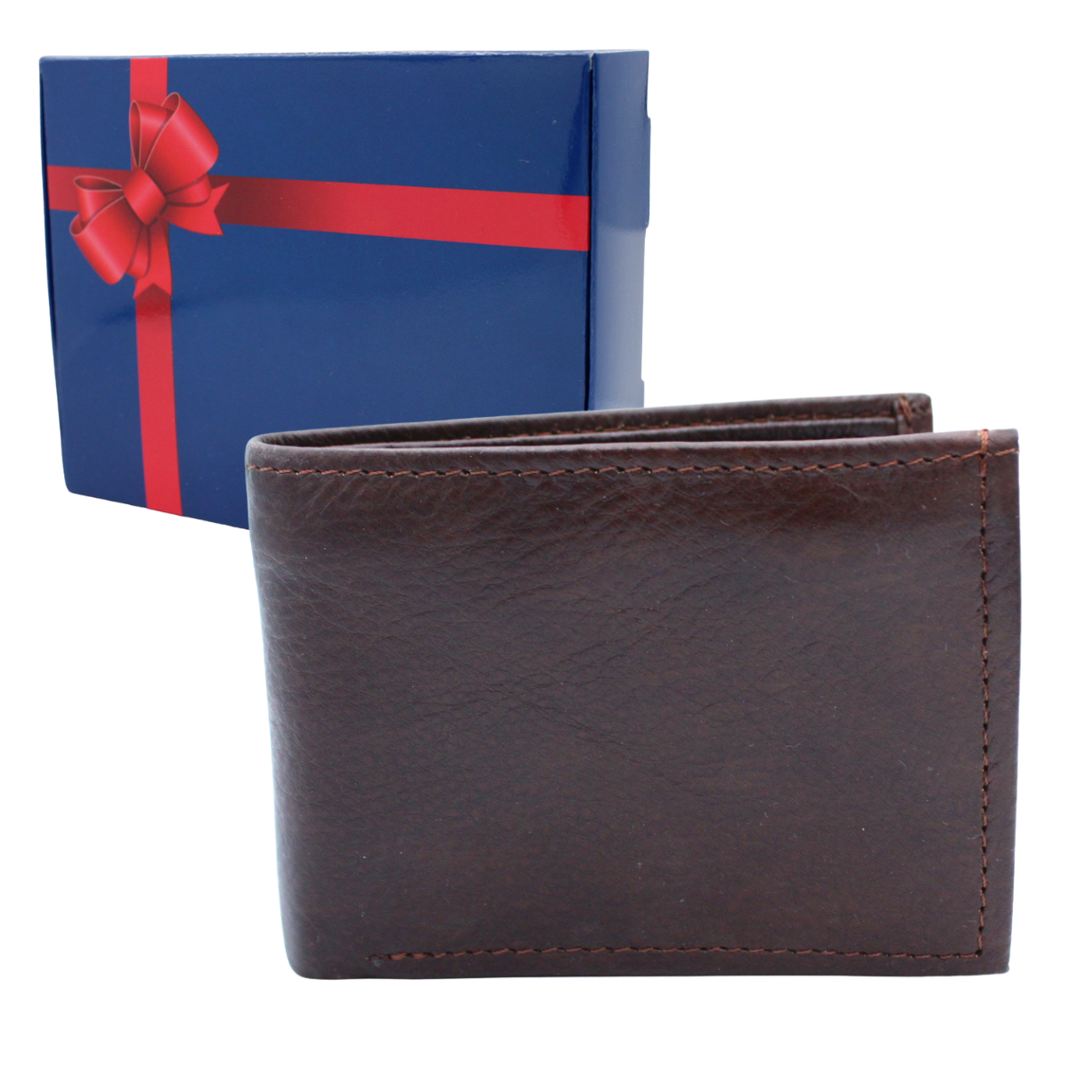 Cartera Hombre Piel Genuina Monedero Interiores en Piel