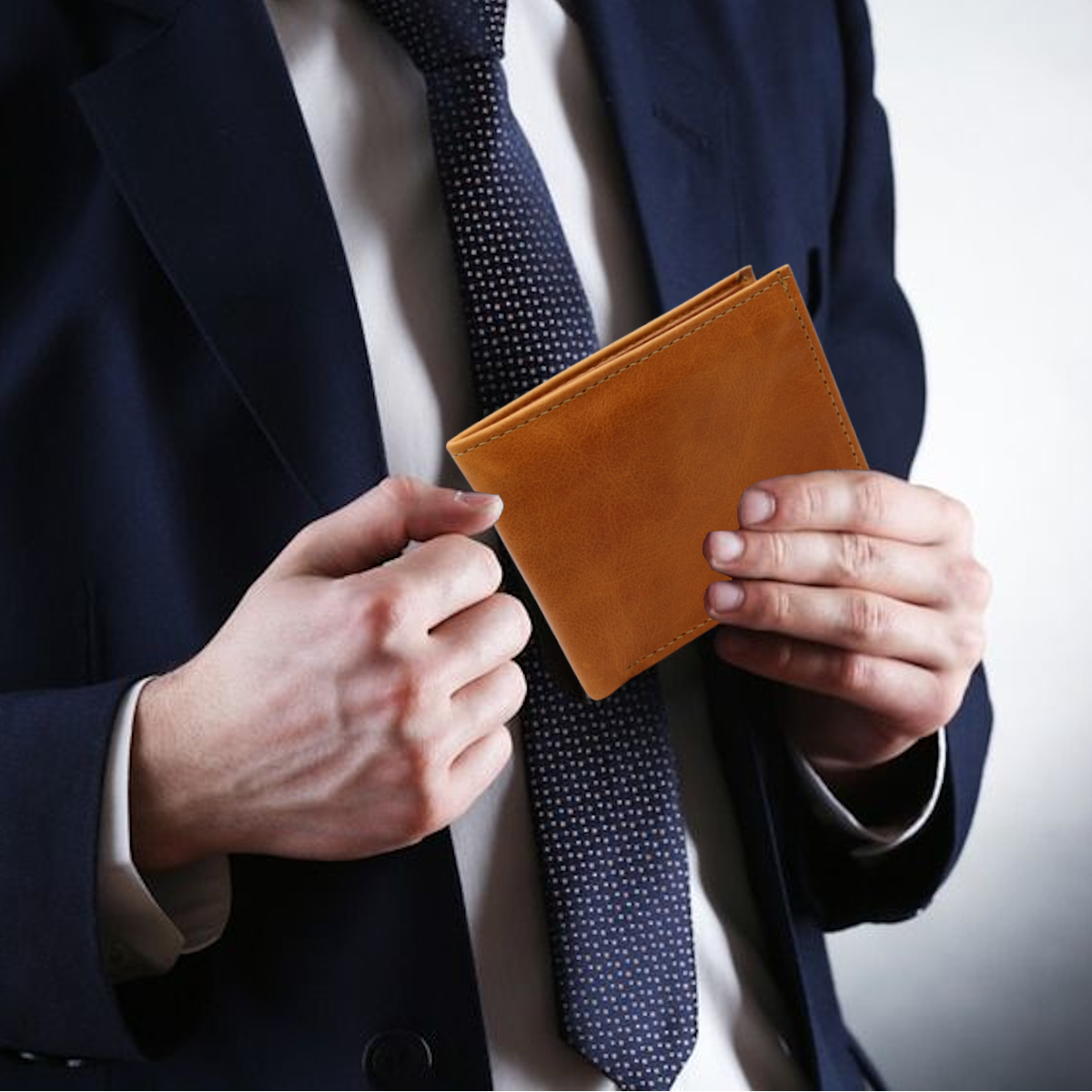 Cartera Hombre Piel Genuina Monedero Interiores en Piel