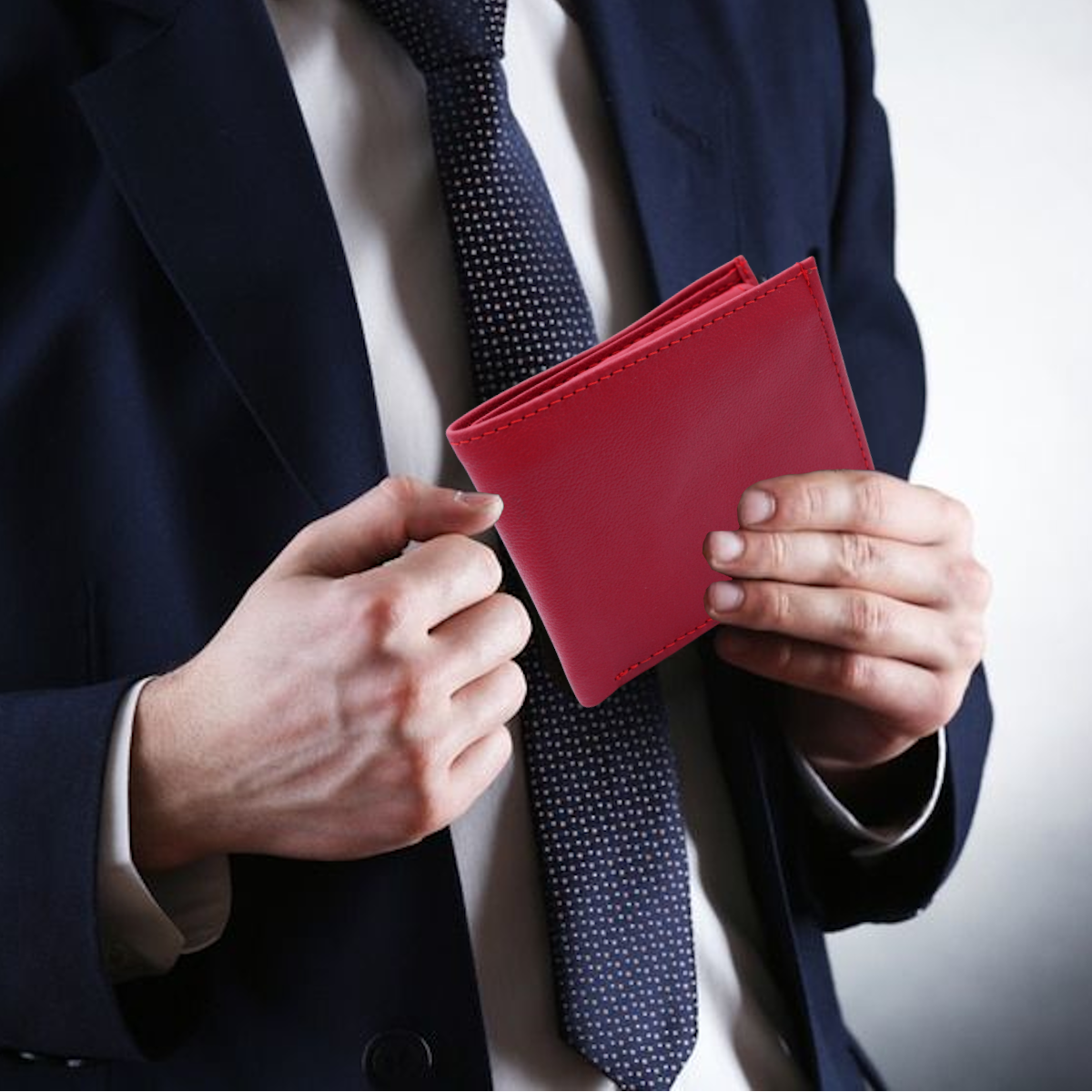 Cartera Hombre Piel Genuina Monedero Interiores en Piel