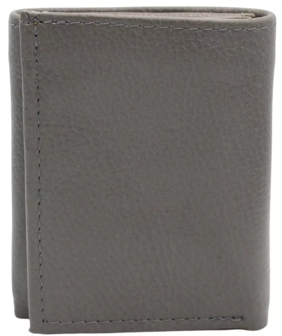 Cartera Hombre Piel Genuina Triple con Identificación Interiores en Piel