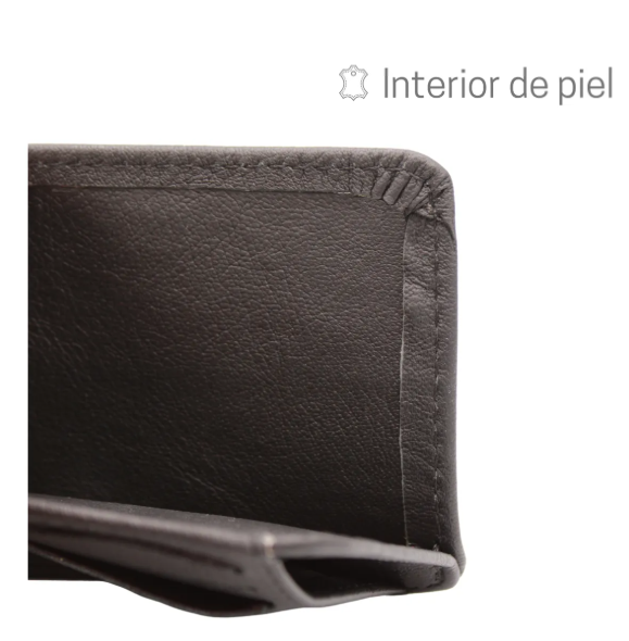 Tarjetero Vertical Slim Piel Genuina Apertura L