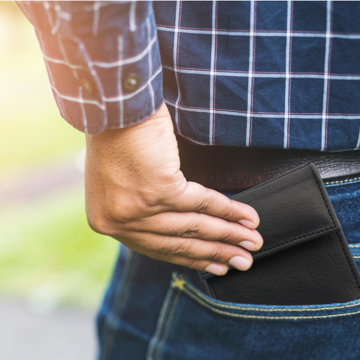 Cartera Hombre Piel Genuina Cierre Velcro Monedero Identificación Interiores en Tela