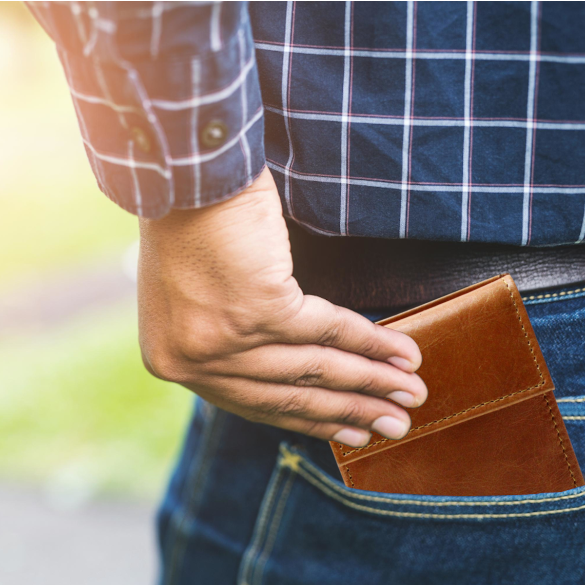 Cartera Hombre Piel Genuina Cierre Velcro Monedero Identificación Interiores en Tela