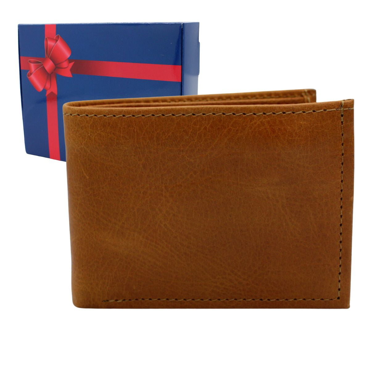 Cartera Hombre Piel Genuina Monedero Interiores en Piel