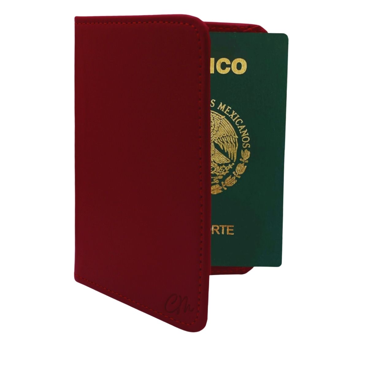 Cartera Tarjetero Porta Pasaporte Piel Genuina Interiores en Piel