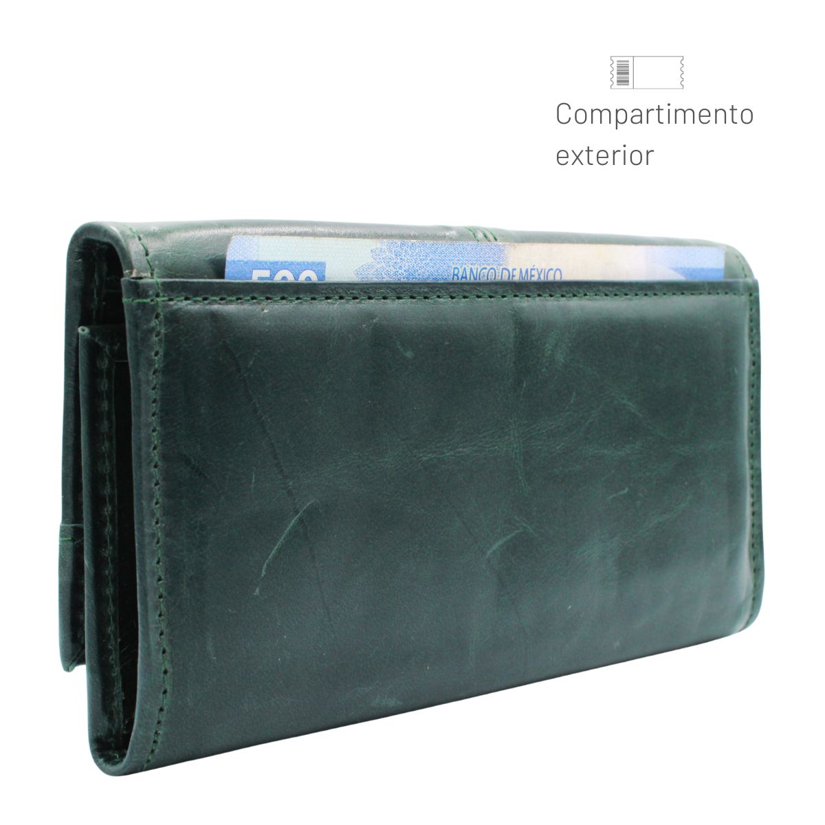 Cartera Larga Mujer Piel Billetera Monedero Gran Capacidad