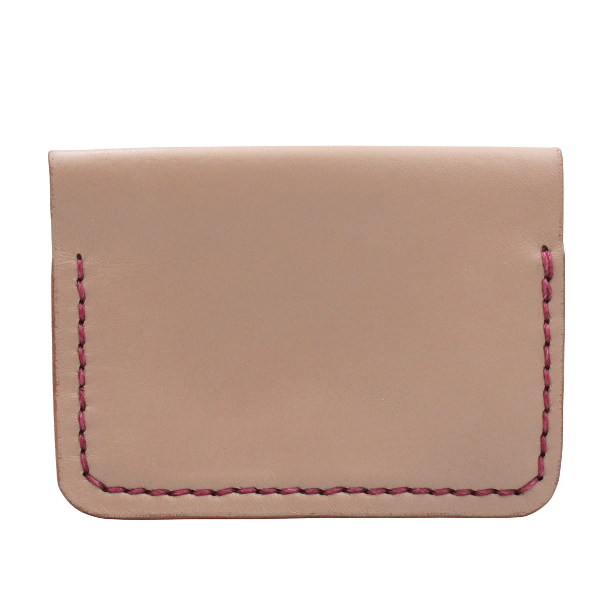Tarjetero Plegable Cartera Hecho a Mano Piel Genuina Res